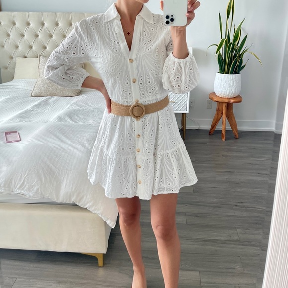 Mango Cotton Crochet Dress - Picture 2 of 7